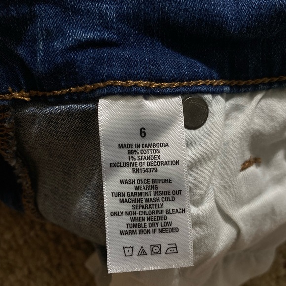 Aeropostale Blue Distressed Denim Skirt - Picture 5 of 5